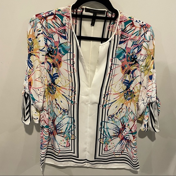 BCBG MaxAzria Haida Silky Tunic Top Size XS - Picture 7 of 16